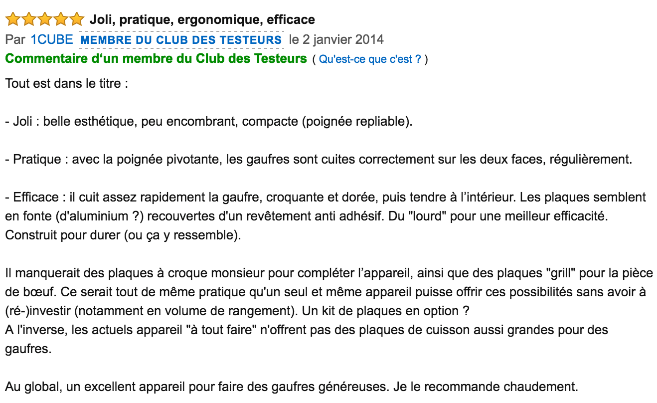 commentaire Tefal WM753D12