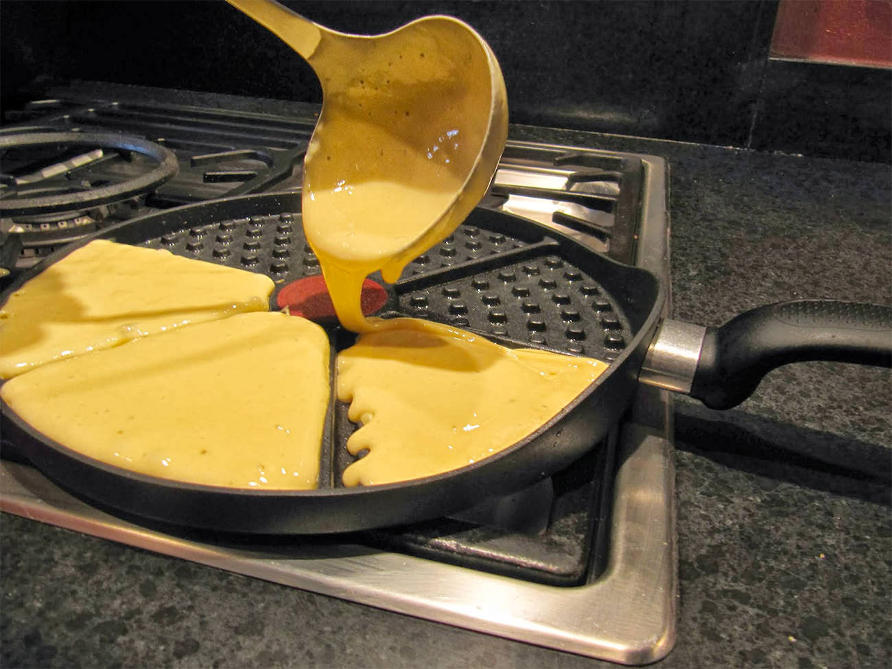 gaufres à la poêle